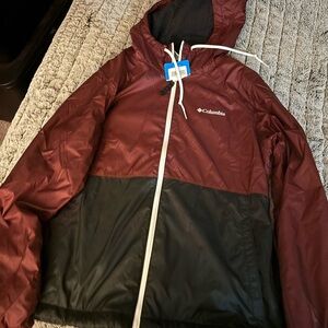 Columbia fleece lined windbreaker